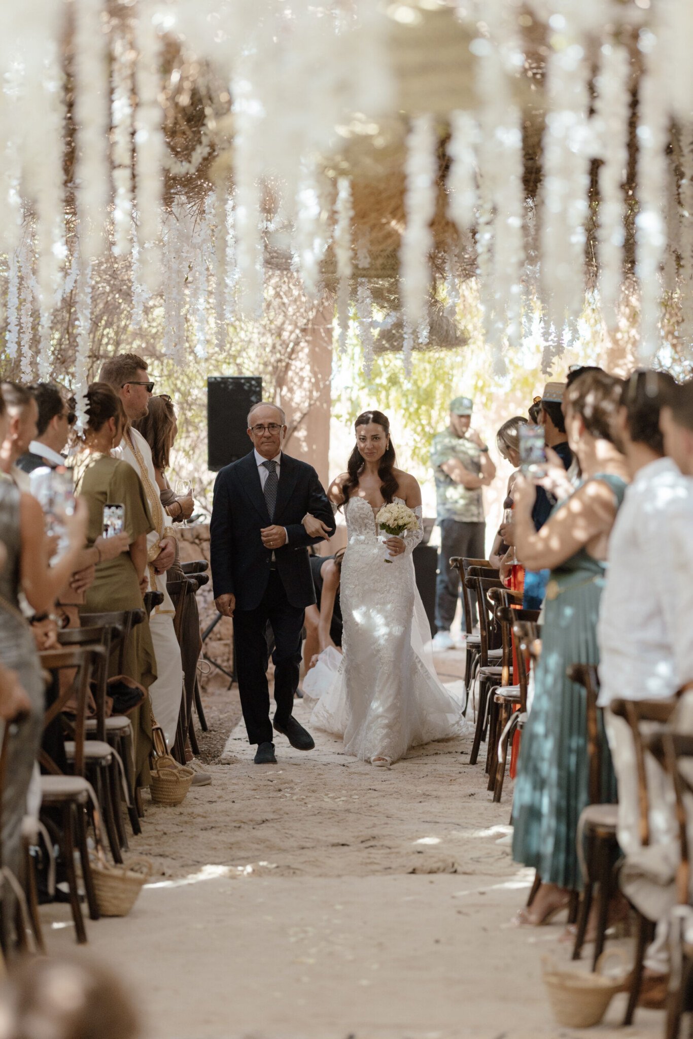 Cérémonie de mariage fleurie à Marrakech