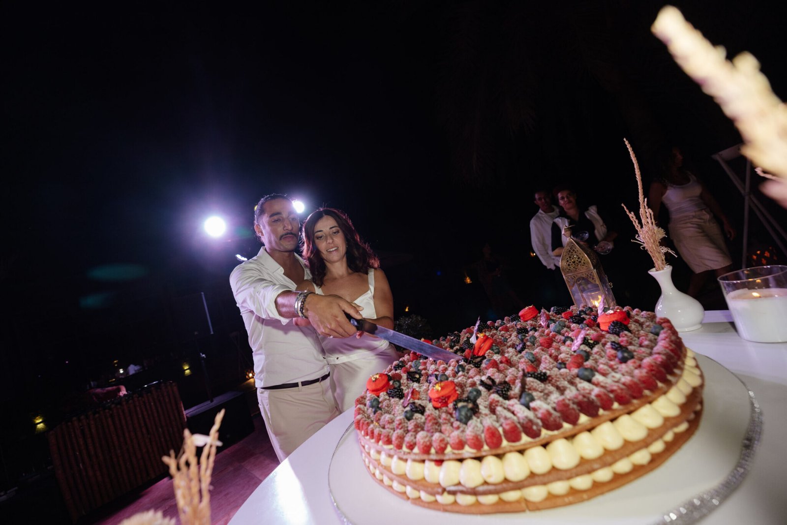 Wedding cake aux fruits rouges