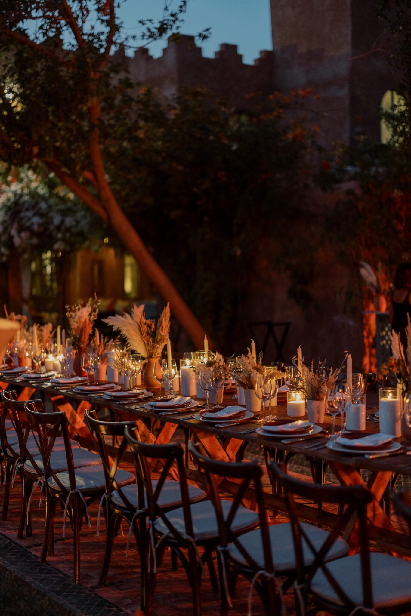 Diner aux chandelles à Marrakech